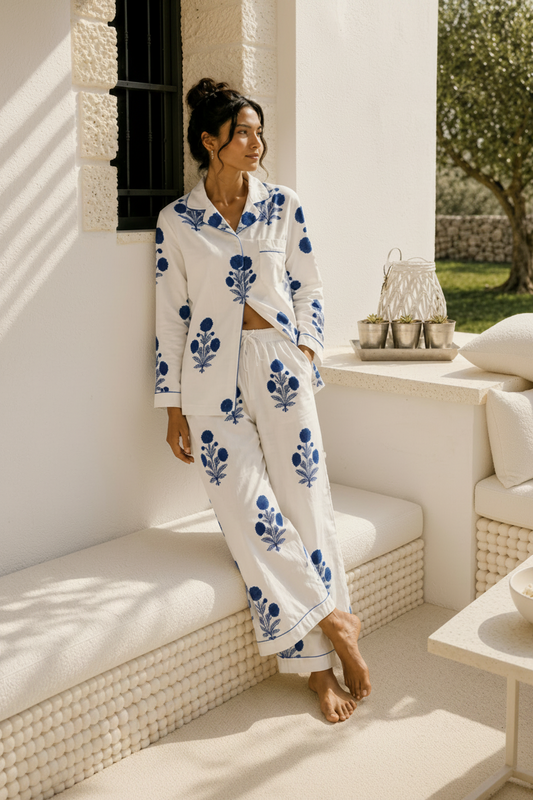 Why Hand Block Printed Cotton Pyjamas Are the Ultimate Everyday Luxury | Sama Sundays