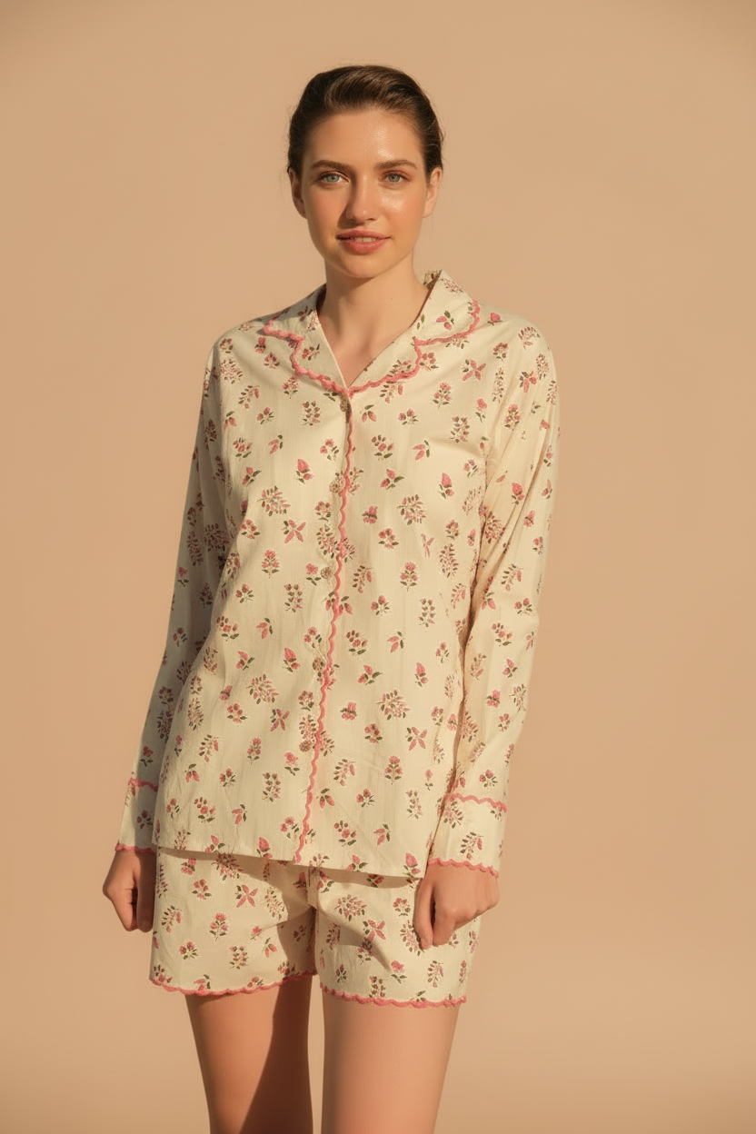 Cotton Co-ord - Rhubarb Garden Set