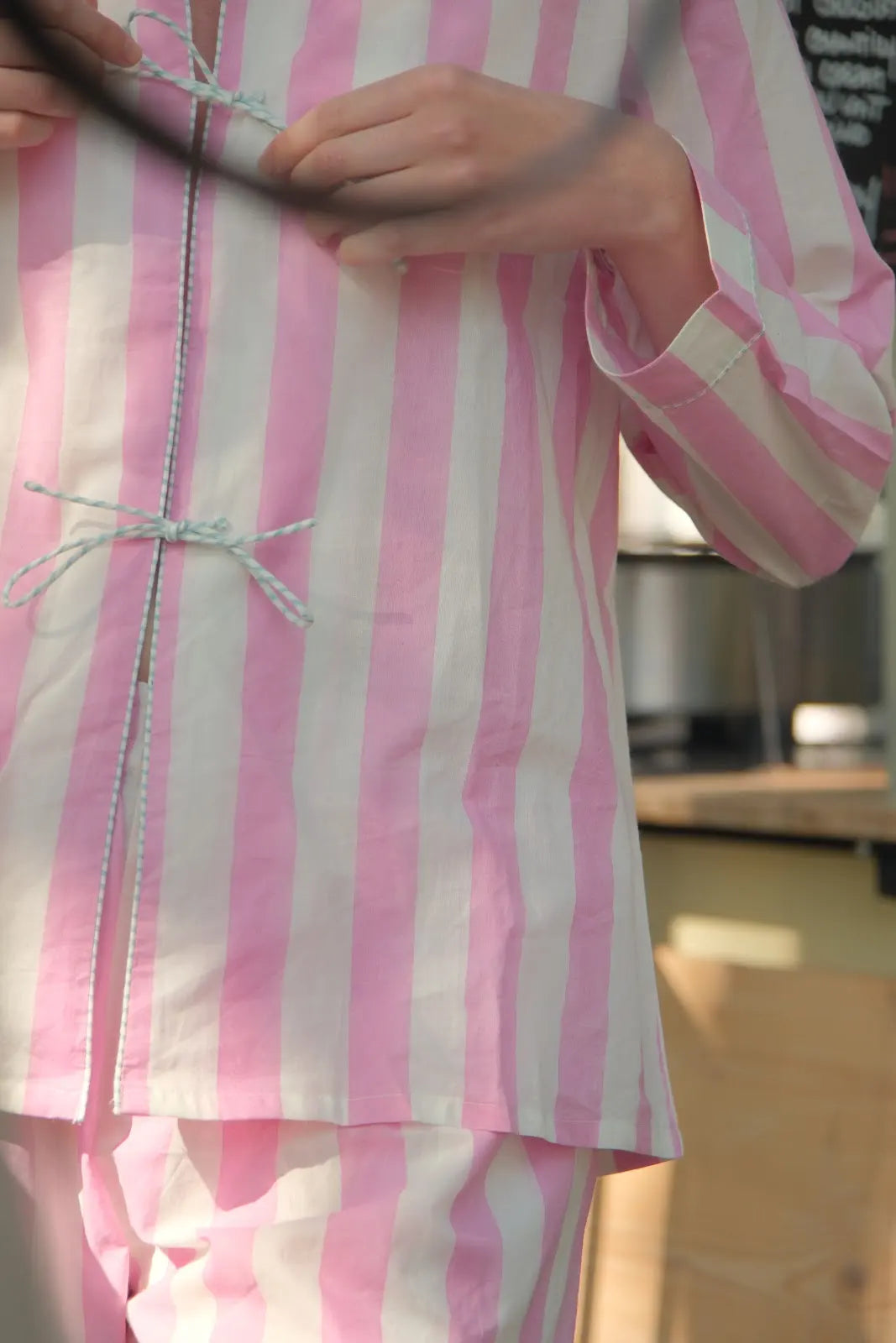 Cotton Co-ord - Blush Stripe Set