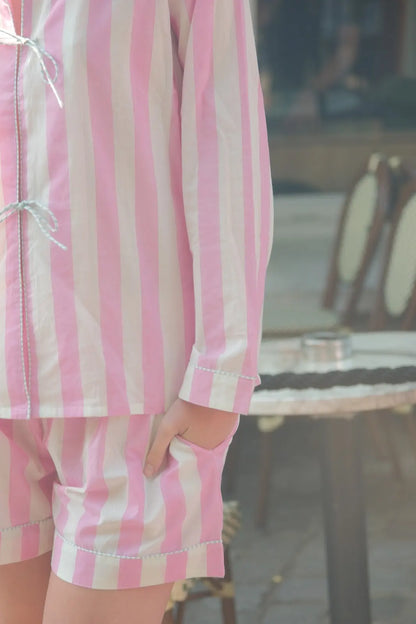 Cotton Co-ord - Blush Stripe Set
