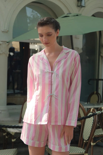 Cotton Co-ord - Blush Stripe Set