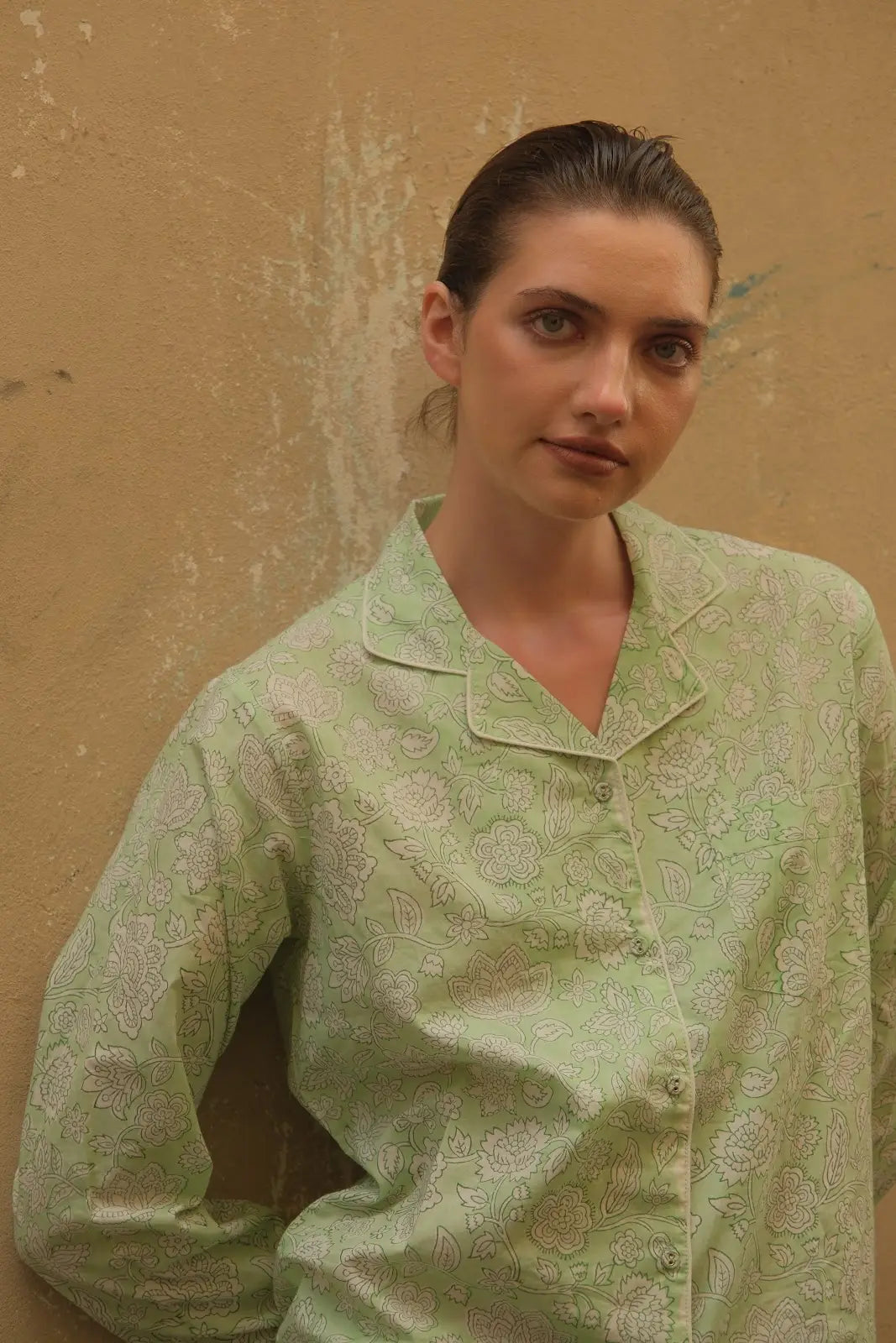 Cotton Pyjamas- The Sage Set
