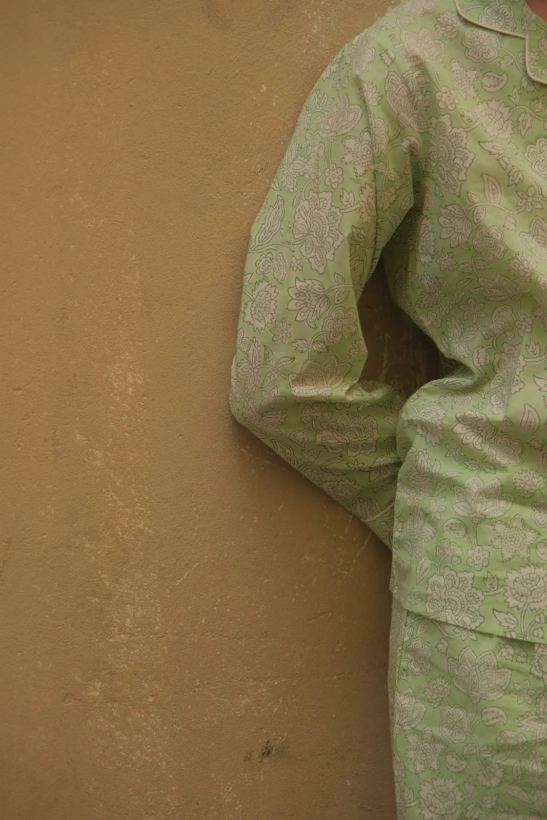 Cotton Pyjamas- The Sage Set