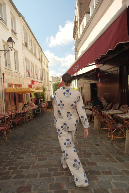 Cotton Pyjamas - The Midnight Bloom Set