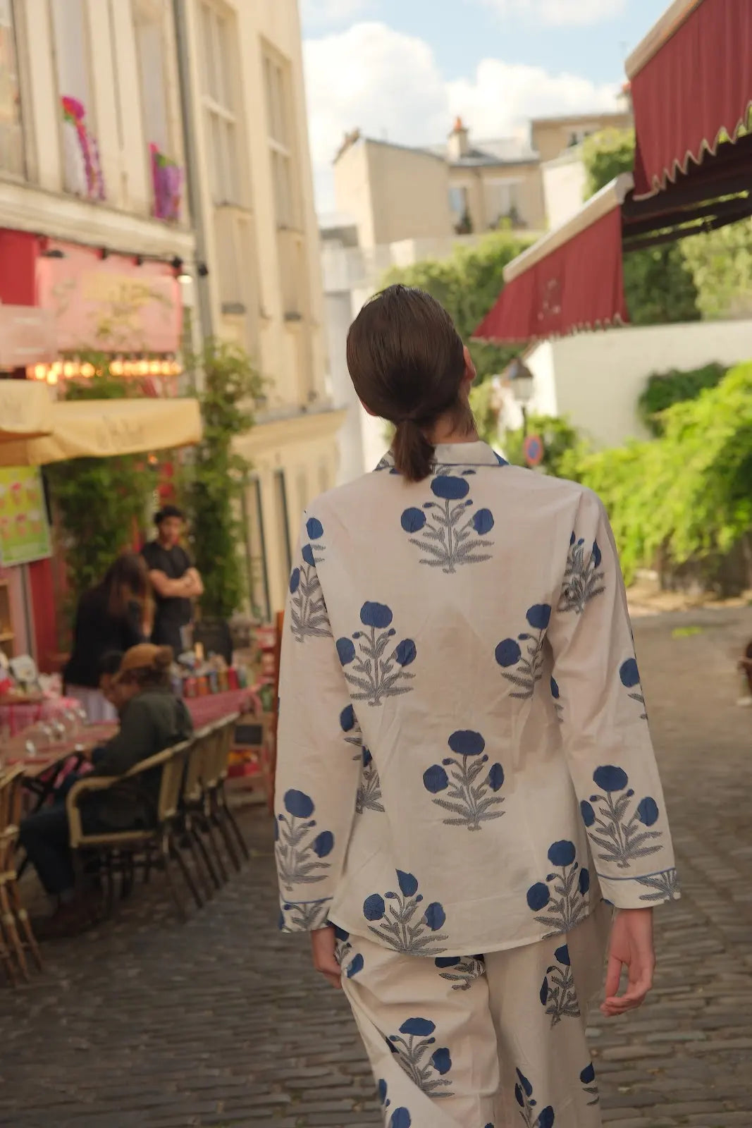 Cotton Pyjamas - The Midnight Bloom Set