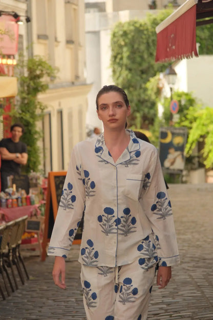 Cotton Pyjamas - The Midnight Bloom Set