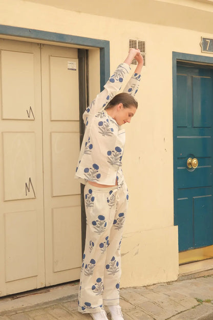 Cotton Pyjamas - The Midnight Bloom Set