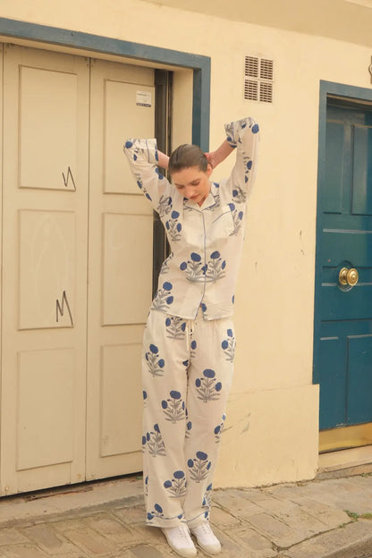 Cotton Pyjamas - The Midnight Bloom Set